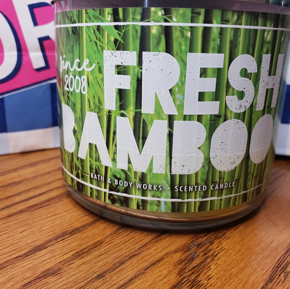 Bath & Body Works Fresh Bamboo 3-Wick Candle